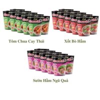 Thùng 24 ly Mì khoai tây Omachi(tôm,sườn,bò).