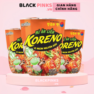 Thùng 24 ly mì Koreno vị kim chi 65g