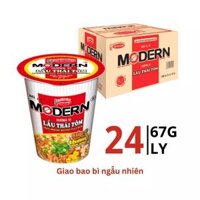 Thùng 24 ly mì Modern Acecook vị lẩu thái tôm 67g