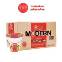 Thùng 24 Ly Mì Modern Lẩu Thái Tôm 65G