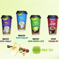 Thùng 24 ly Trà sữa, cacao sữa mix 4 hương vị - MUA 2 THÙNG TẶNG 1 THÙNG