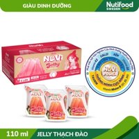 Thùng 24 Túi 110mL Sữa Nuvi Jelly Thạch Đào/ Nho/ Cacao Sữa tươi trái cây Cam/ Nho - NUTIFOOD SHOP