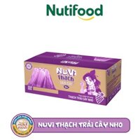 Thùng 24 Túi 110mL Sữa Nuvi Jelly Thạch Đào/ Nho/ Cacao Sữa tươi trái cây Cam/ Nho - NUTIFOOD SHOP