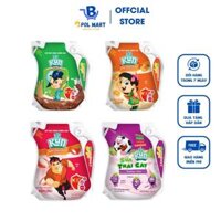 [Thùng 24 túi]  Sữa Kun dành cho trẻ em 110ml/túi nhiều vị dâu/nho/cam/ổi/socola - POL MART
