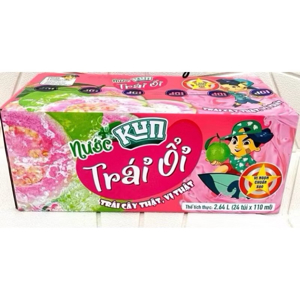 Thùng 24 túi sữa Kun vị ổi 110ml
