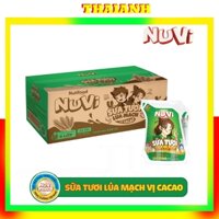 Thùng 24 Túi Sữa NuVi Lúa Mạch Vị CaCao Power 110 ml-THAIANH