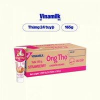 Thùng 24 Tuýp Sữa Đặc Có Đường Ông Thọ vị dâu - Tuýp 165g