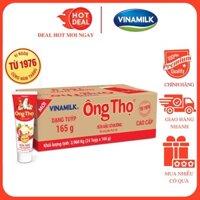 Thùng 24 Tuýp Sữa Đặc Có Đường Ông Thọ Đỏ  Vinamilk (165G x 24 Tuýp)