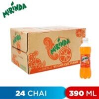 thùng 24chai nước ngọt mirinda cam chai 390ml