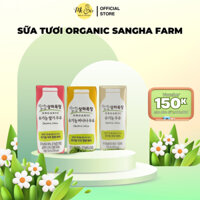 (THÙNG 24H) Sữa tươi organic Sanghafarm - Hàn Quốc bay air đủ bill - hộp 125ml