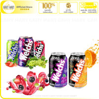 [Thùng 24lon & Lốc 6 lon] Nước Soda trái cây Welch's Hàn Quốc_355ml_nhập khẩu_Gahymart