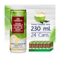 Thùng 24Lon nước dừa CHABAA Thái Lan