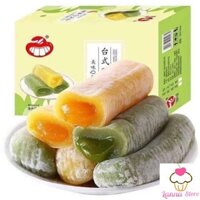 [Thùng 2,5kg/76 cái] Bánh mochi dài mix 3 vị TRÀ XANH MATCHA, XOÀI, TRÀ XANH PHỦ DỪA ĐỒ ĂN VẶT