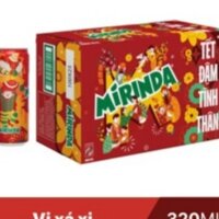 thùng 28lon nước ngọt mirinda hương xaxi 330ml có mẫu xuân  2024 hạn sử dụng luôn mới