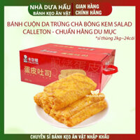 [Thùng 2kg] Bánh cuộn da trứng chà bông kem salad hot hit CALLETON Đài Loan chuẩn HĂNG DU MỤC