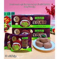 Thùng 2kg Bánh mochi phủ socola Dubai sợi dừa vị hạt dẻ mix trà xanh Date mới