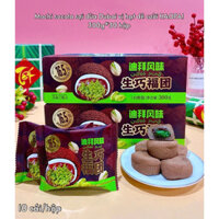 Thùng 2kg Bánh mochi phủ socola Dubai sợi dừa vị hạt dẻ mix trà xanh Date mới