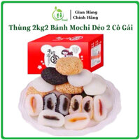Thùng 2KG2 Bánh Mochi Dẻo Đài Loan Hàng Chuẩn 2 Cô Gái Ngon Nhất