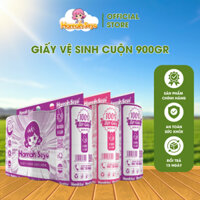 Thùng 3 bịch giấy vệ sinh 6 cuộn 3 lớp Hannah Seyo cap cấp không mùi không tẩy trắng làm từ 100% bột gỗ nguyên sinh