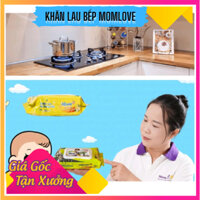 Thùng 3 gói khăn ướt lau bếp đa năng MOMLOVE gói 80 tờ bản to trong mọi gia đình