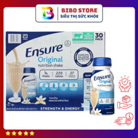 Thùng 30 chai Sữa Ensure nước hương Vani Ensure Original Vanilla 237ml - Hàng Mỹ chính hãng