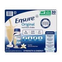 Thùng 30 chai sữa Ensure Original nước hương Vani của Mỹ 237ml