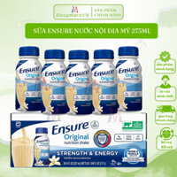 [Thùng 30 Chai] Sữa Nước Ensure Original Nutrtion Shake Hương Vanilla 237ml Mẫu Mới - ShopMarsVN