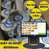 Thùng 30 Cuộn Giấy In Bill K80 - Giấy In Nhiệt K80 Đường Kính 80mm - Pos Ocha