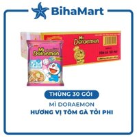 [THÙNG 30 GÓI] - ACECOOK - Mì gói Doraemon hương vị tôm gà tỏi phi (63g/gói) - Mì ăn liền trẻ em - Mì Doremon