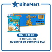 [THÙNG 30 GÓI] - ACECOOK - Mì Doraemon hương vị bò cuộn phô mai (62g/gói) - Mì ăn liền trẻ em - Mì Doremon bổ sung canxi