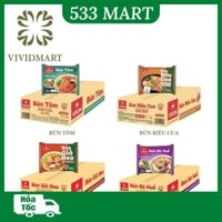 Thùng 30 gói Bánh Đa Cua, Bún Tôm, Bún Bò Huế, Bún Riêu Cua Vifon Gói 60G