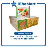 [THÙNG 30 GÓI] - Bún WAI WAI - Bún gạo WaiWai hương vị thịt bằm - 55g/gói - Bún gạo ăn liền Wai Wai Thái Lan