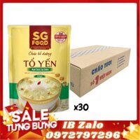 Thùng 30 Gói Cháo Bổ Dưỡng Sài Gòn Food Tổ Yến Hạt Sen Lá Dứa 240g