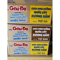Thùng 30 Gói Cháo Dinh Dưỡng Nước Cốt Xương Hâmd Gấu Đỏ (30 gói x57g)