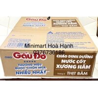 thùng 30 gói Cháo Gấu đỏ dinh dưỡng thịt bằm nước cốt xương hầm date 2024