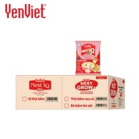THÙNG 30 GÓI CHÁO YẾN TRẺ EM VỊ SƯỜN HẦM BÍ ĐỎ NEST IQ YẾN VIỆT