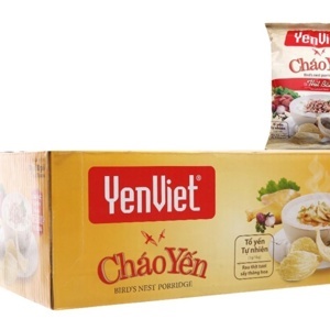 Thùng 30 gói cháo yến Yến Việt vị thịt bằm 50g