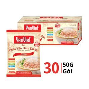 Thùng 30 gói cháo yến Yến Việt vị thịt bằm 50g