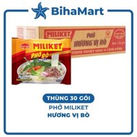 [THÙNG 30 GÓI]- COLUSA - Phở Bò Miliket, Phở Miliket bò, Phở bò gói Miliket, Phở bò ăn liền, Phở vị bò Miliket (60g/gói)