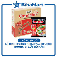 [THÙNG 30 GÓI] - MASAN - Mì Omachi GÓI hương vị Xốt Bò Hầm - Mì ăn liền khoai tây Omachi Sốt Bò Hầm (80g/gói)