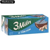 Thùng 30 gói mì 3 Miền tôm hùm 65g