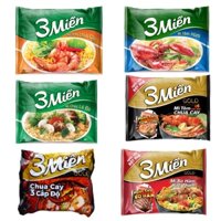 Thùng 30 gói mì 3 Miền vị Tôm Chua Cay/Chay Lá Đa/Tôm Hùm/Bò Hầm/Chua Cay 3 Cấp Độ