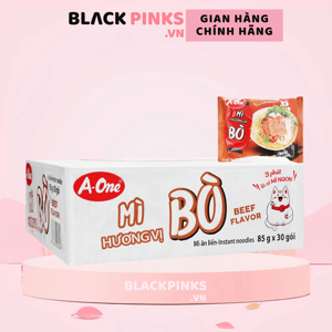 Thùng 30 gói mì A-One tôm chua Thái 85g