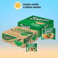 Thùng 30 Gói Mì Ăn Liền Chay - Mì 3 Miền Chay Lá Đa 65g