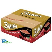 Thùng 30 gói Mì Ba Miền Gold tôm chua cay và bò hầm 30 GÓI