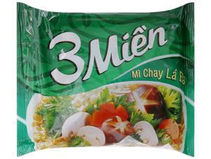 Thùng 30 gói mì chay lá đa 3 Miền 65g