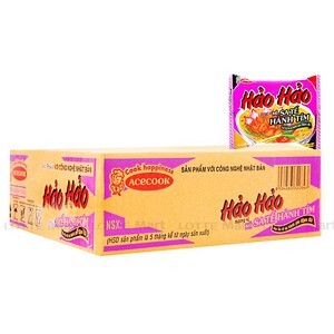 Thùng 30 gói mì hảo hảo sa tế hành tím 75g