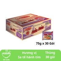 Thùng 30 gói mì Hảo Hảo Sate Hành Tím - Gói 75g