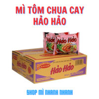 Thùng 30 gói mì Hảo Hảo tôm chua cay 75gr(tặng thêm 3gói Hảo Kim Chi)