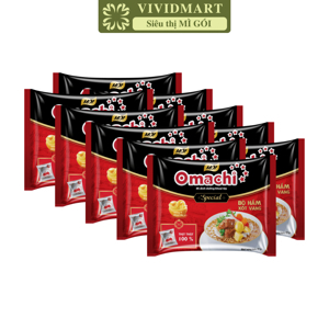Thùng 30 gói Mì khoai tây Omachi Special bò hầm xốt vang 92g